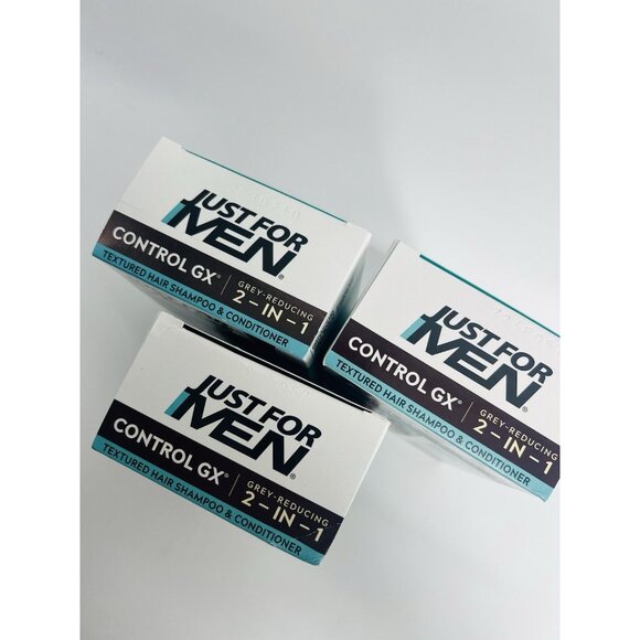 Just for Men Control GX Grey Reducing Shampoo for Textured Hair 4oz (Lot of 3) - Picture 7 of 7